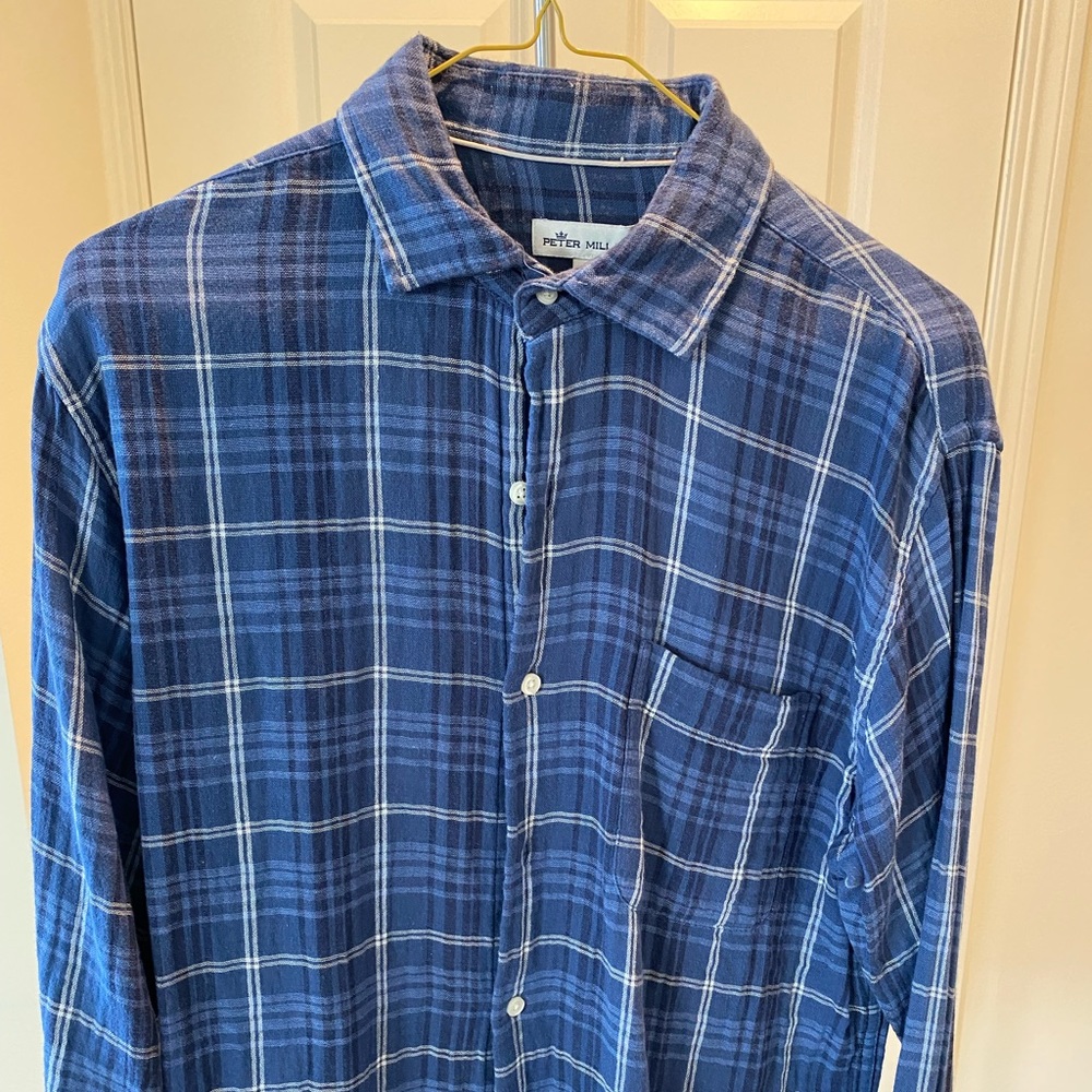 Peter Millar flannel button down size M